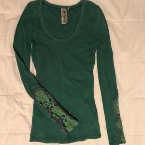 Free People Synergy Crochet Cuff Thermal